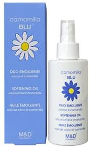 CAMOMILLA BLU OLIO EMOLLIENTE COCCO E CAMOMILLA 150 ML - famajoy.it