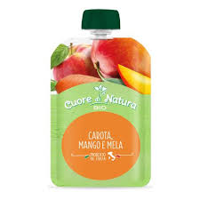 CUORE DI NATURA POUCH CAROTA MANGO MELA 100 G - famajoy.it