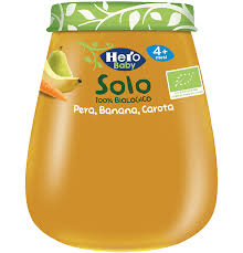 HERO SOLO OMOGENEIZZATO PERA MELA 100% BIO 120 G - famajoy.it
