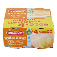 PLASMON TROTA CON VERDURE 4 X 80 G - famajoy.it