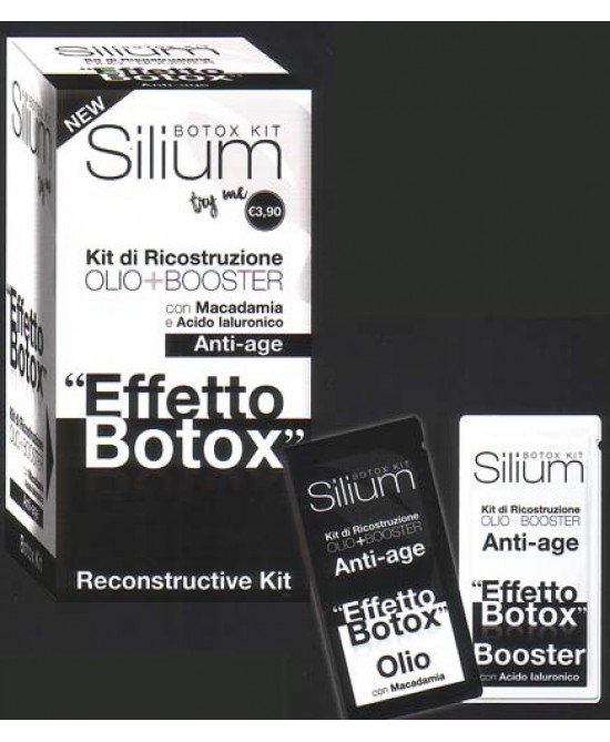 SILIUM BOTOX KIT RICOSTRUZIONE CAPELLI ANTI AGE CON OLIO DI MACADAMIA 12 ML - famajoy.it