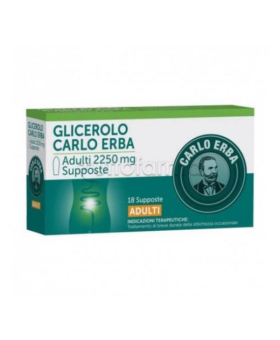 GLICEROLO*AD 18SUPP 2250MG - famajoy.it