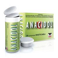A.Menarini Anacidol Trattamento Gastralgie Aerofagie Tubo 20 Compresse Masticabili - famajoy.it