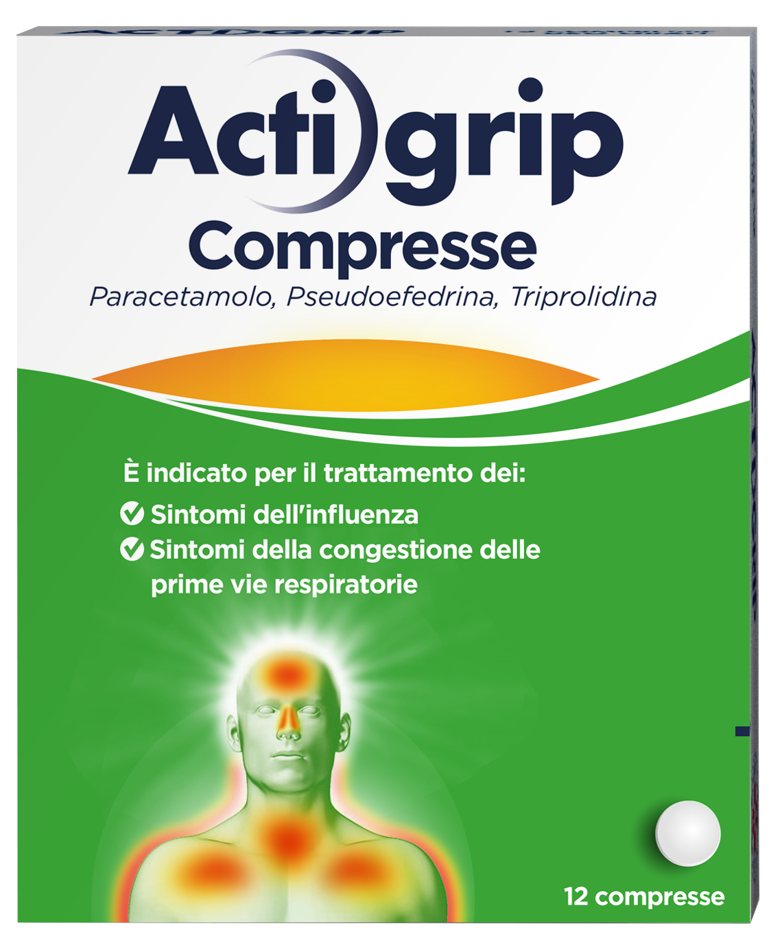 ACTIGRIP*12CPR 2,5+60+500MG - famajoy.it