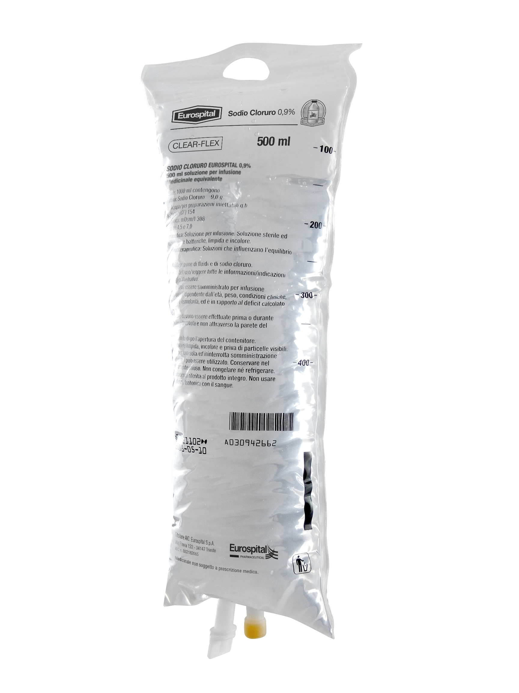 SODIO CLORURO EUROS*0,9% 500ML - famajoy.it