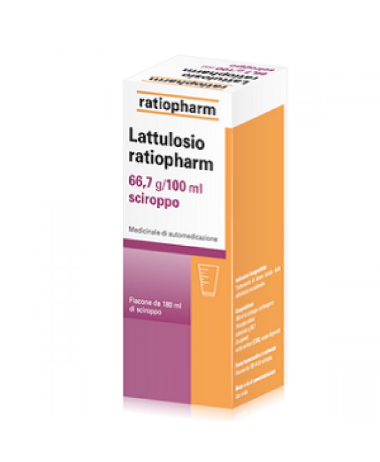 Lattulosio RatioPharm 66,7%  Sciroppo 180ml - famajoy.it
