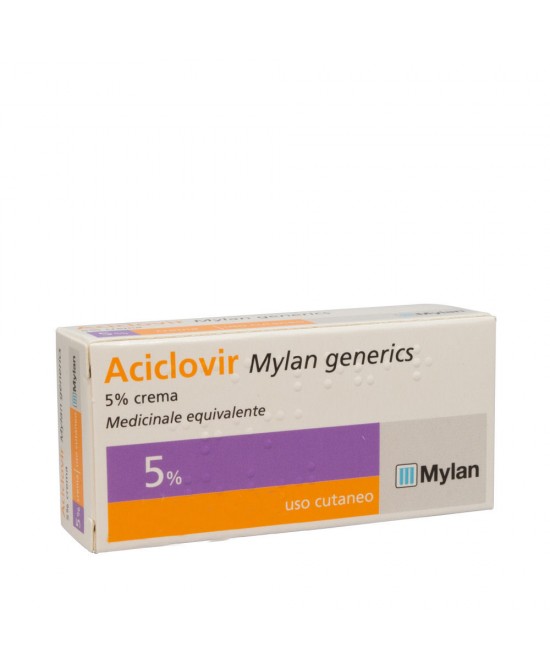 Aciclovir Mylan 5% (generico Zovirax labiale) Crema 3g - famajoy.it