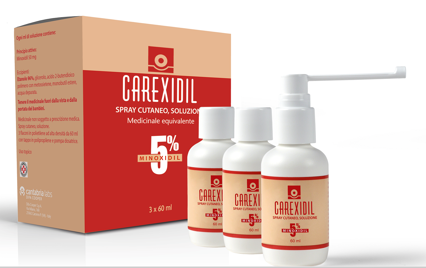 CAREXIDIL*3FL SOLUZ CUT 60ML5% - famajoy.it