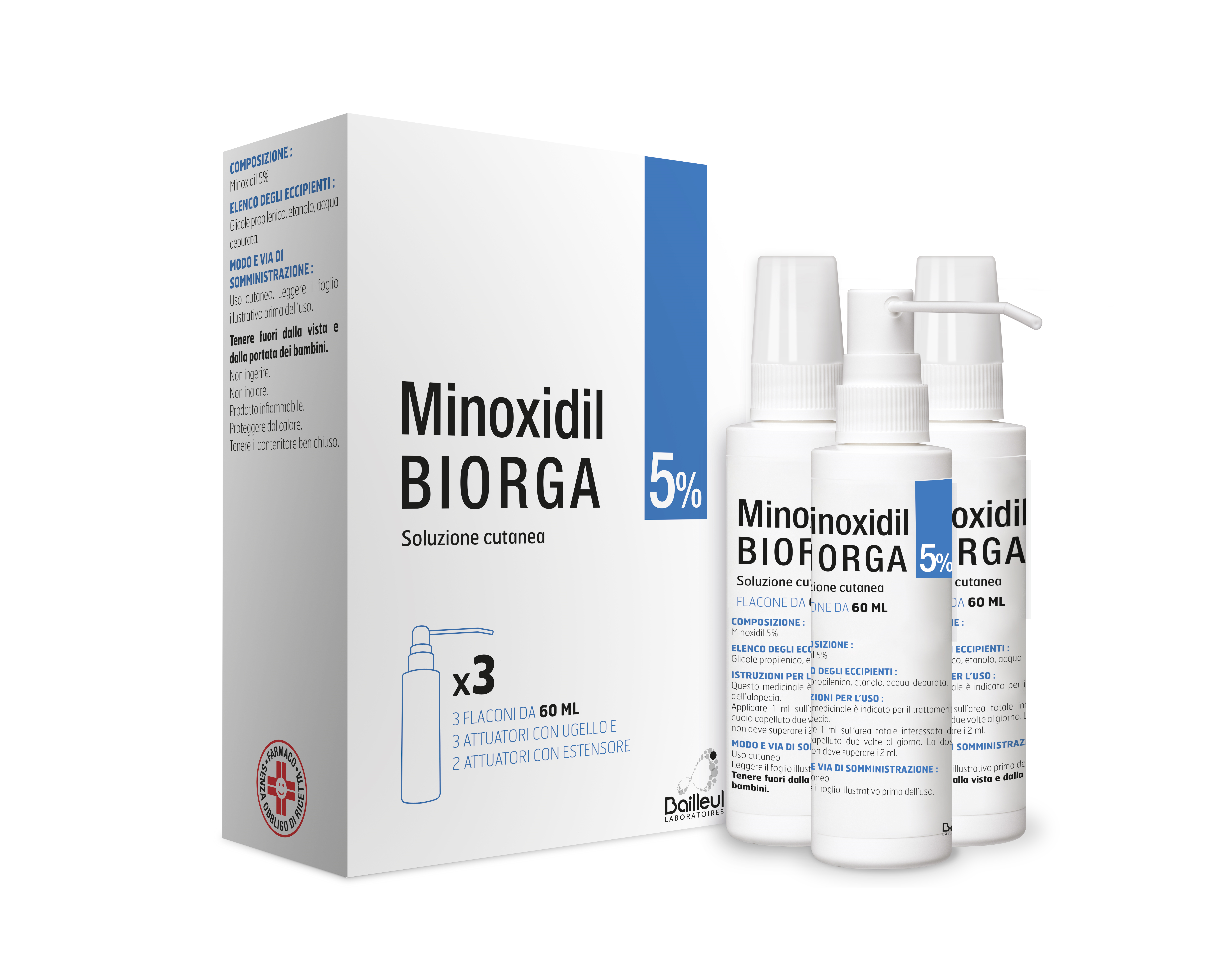 MINOXIDIL BIORGA*SOL CUT 3FL5% - famajoy.it