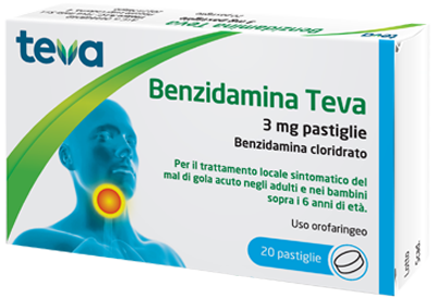 BENZIDAMINA TEVA*20PASTL 3MG - famajoy.it