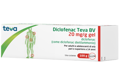 DICLOFENAC TEVA*GEL100G 20MG/G - famajoy.it