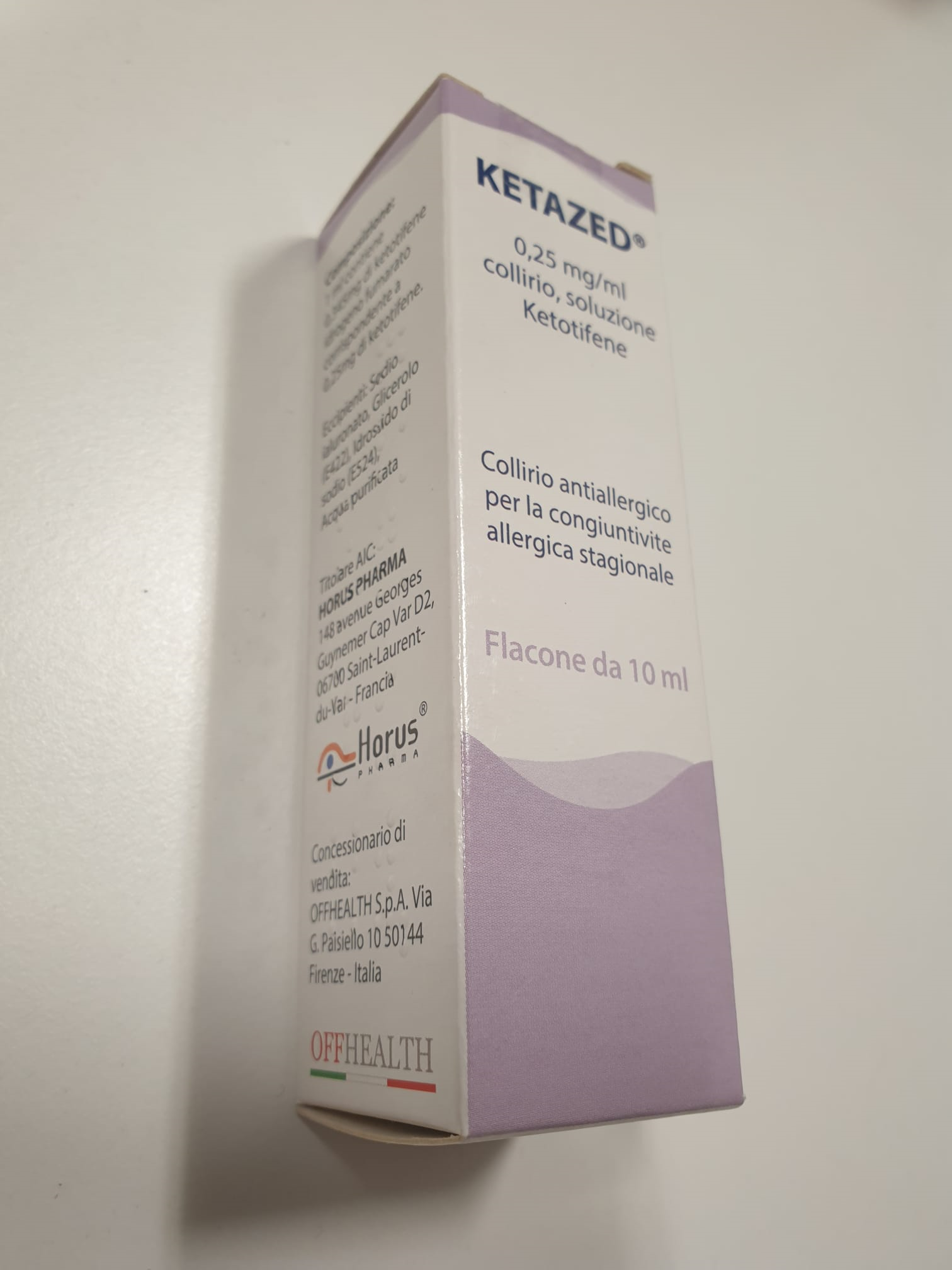 KETAZED*COLL FL 10ML 0,25MG/ML - famajoy.it