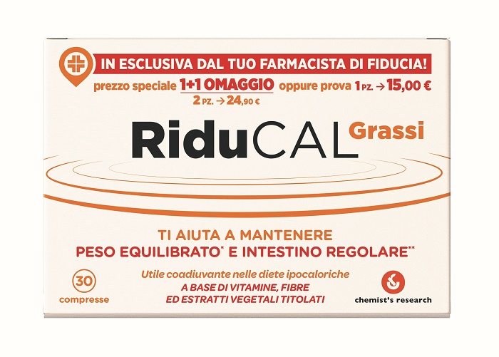RIDUCAL GRASSI 30 COMPRESSE - famajoy.it
