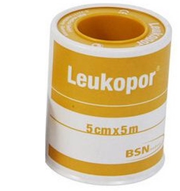 CEROTTO IN ROCCHETTO LEUKOPOR IPOALLERGENICO TESSUTO NON TESSUTO BIANCO 5X500 CM - famajoy.it