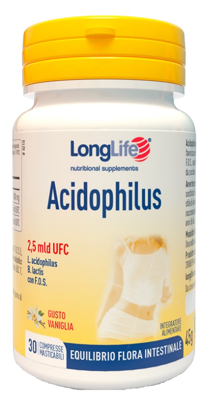 LONGLIFE ACIDOPHILUS 30 COMPRESSE MASTICABILI - famajoy.it