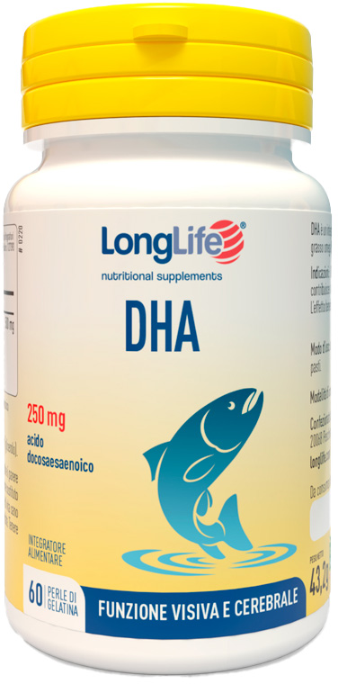 LONGLIFE DHA 250 MG 60 PERLE - famajoy.it