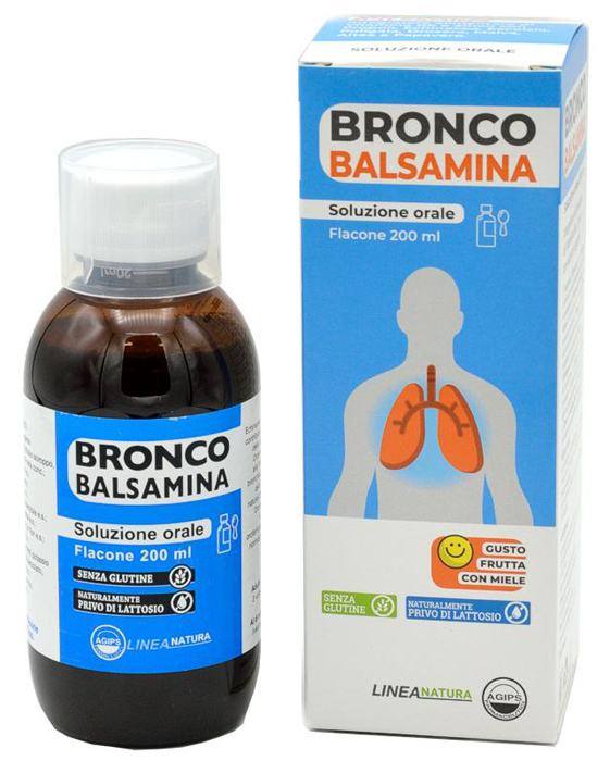 BRONCOBALSAMINA SOLUZIONE ORALE 200 ML GUSTO FRUTTA CON MIELE - famajoy.it