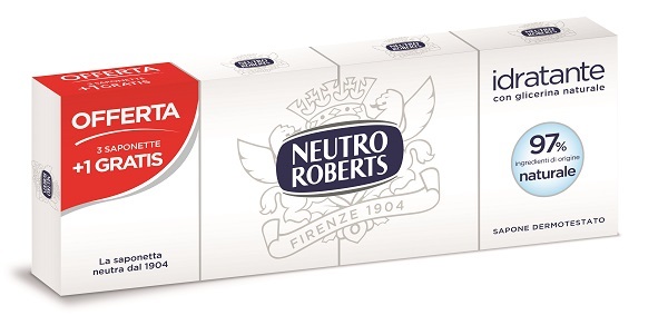 NEUTRO ROBERTS SAPONE SOLIDO 4 PEZZI 100 G - famajoy.it