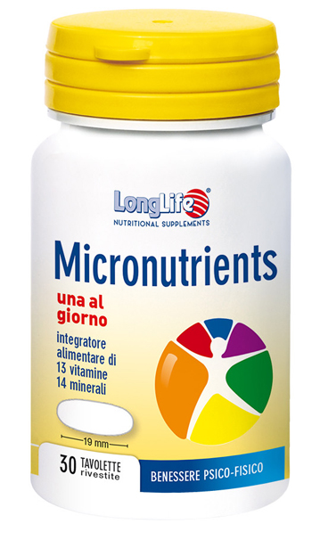 LONGLIFE MICRONUTRIENTS 30 TAVOLETTE RIVESTITE - famajoy.it