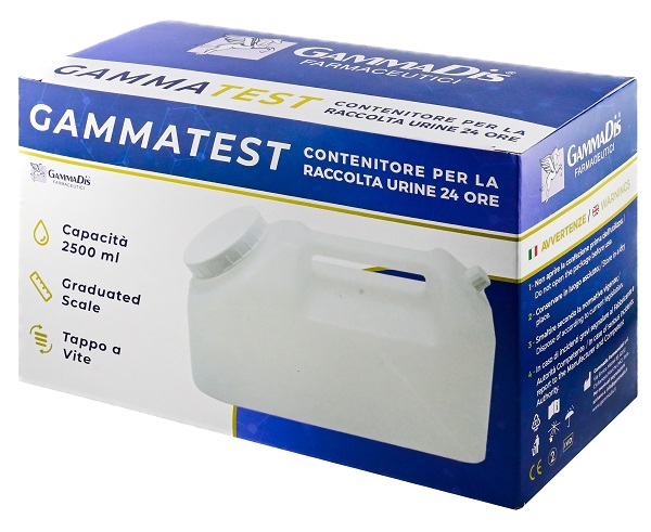 CONTENITORE STERILE PER LA RACCOLTA URINA GAMMASI 24H 2500 ML GAMMADIS - famajoy.it