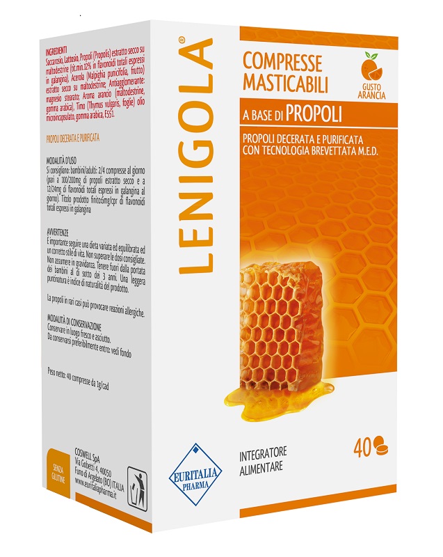 LENIGOLA COMPRESSE MASTICABILI ARANCIA 40 COMPRESSE - famajoy.it