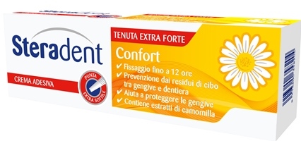 STERADENT COMFORT CREMA ADESIVA CON CAMOMILLA TUBO 40 G - famajoy.it