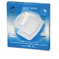GARZA COMPRESSA PRONTEX SOFT PAD 10X8 CM 6 PEZZI (5 TNT + 1 IMPERMEABILE AQUA PAD) - famajoy.it
