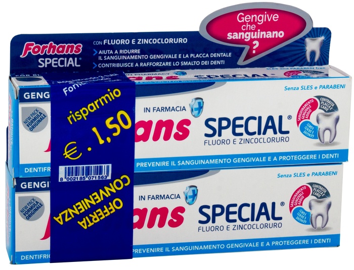 FORHANS SP DENTIF 2X75ML - famajoy.it