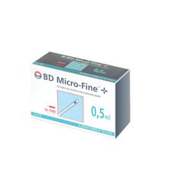SIRINGA INSULINA BECTON DICKINSON 0,5 ML 100 UI AGO GAUGE 29 30 PEZZI - famajoy.it