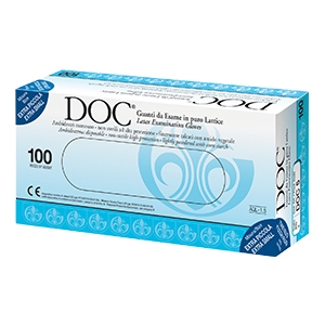 GUANTO IN LATTICE SUPERFICIE LISCIA TALCATO 100 PEZZI ARTICOLO DOC 6 - famajoy.it