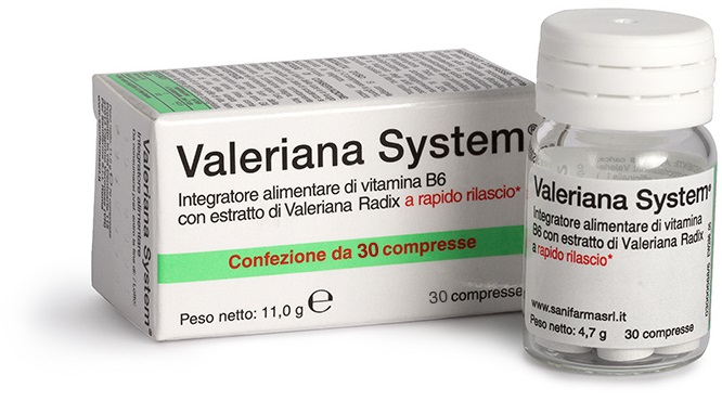 VALERIANA SYSTEM 30 COMPRESSE - famajoy.it