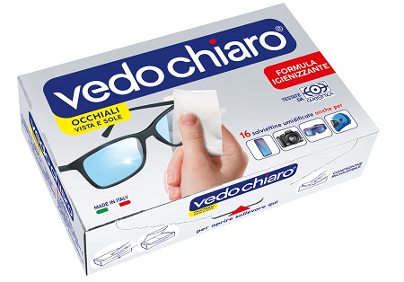 VEDOCHIARO OCCHIALI 16 SALVIETTE UMIDIFICATE - famajoy.it