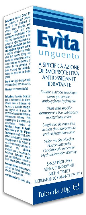 EVITA UNGUENTO A SPECIFICA AZIONE DERMOPROTETTIVA ANTIOSSIDANTE IDRATANTE 30 ML - famajoy.it