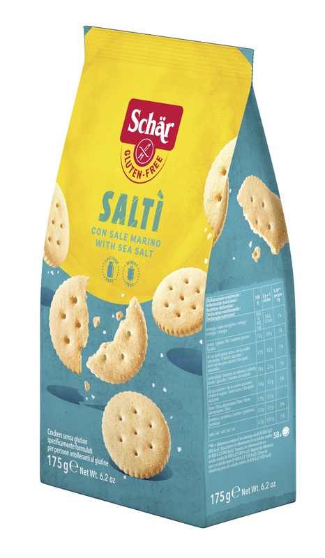 SCHAR SALTI' CRACKER CON SALE MARINO SENZA LATTOSIO 175 G - famajoy.it