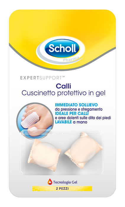 CUSCINETTI PROTETTIVI PER PIEDI CALLI SCHOLL GELACTIV 2 PEZZI - famajoy.it