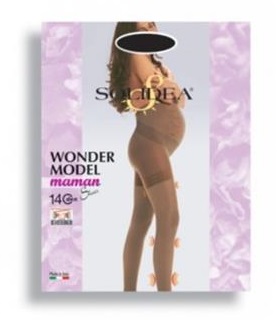 WONDER MODEL MAMAN 140 SHEER COLLANT GESTANTE NERO S - famajoy.it