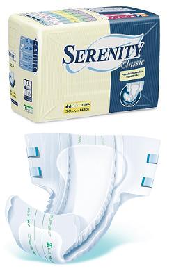 PANNOLONE PER INCONTINENZA SERENITY CLASSIC EXTRA TAGLIA MEDIUM 30 PEZZI - famajoy.it