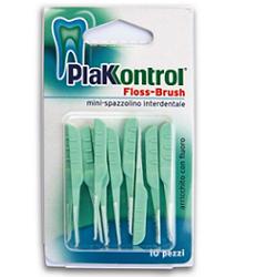 PLAKKONTROL FLOSSBRUSH BLISTER 10 PEZZI - famajoy.it