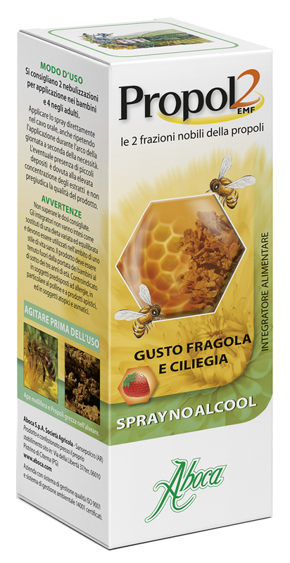 PROPOL2 EMF SPRAY NO ALCOOL FRAGOLA E CILIEGIA 30 ML - famajoy.it