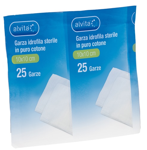 ALVITA GARZA COMPRESSA IDROFILA 18X40CM 6 PEZZI - famajoy.it