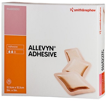 MEDICAZIONE IDROCELLULARE STERILE ALTAMENTE ASSORBENTE ADESIVA IN SCHIUMA DI POLIURETANO 12,5X12,5CM 10 PEZZI - famajoy.it