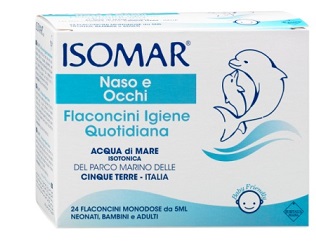ISOMAR SOLUZIONE ISOTONICA ACQUA MARE IGIENE QUOTIDIANA 24 FLACONCINI MONODOSE 5 ML - famajoy.it