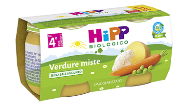 HIPP BIO HIPP BIO OMOGENEIZZATO VERDURE MISTE 2X80 G - famajoy.it