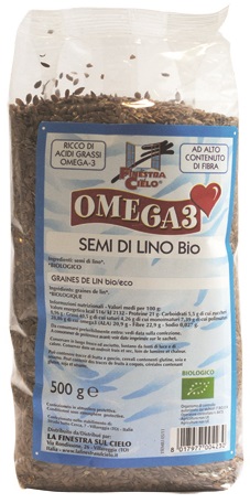 FSC OMEGA3 SEMI DI LINO BIO AD ALTO CONTENUTO DI FIBRA 500 G - famajoy.it