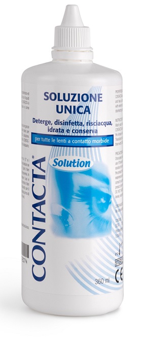 SOLUZIONE UNICA ISOTONICA PER LENTI A CONTATTO CONTACTA DA 360ML - famajoy.it