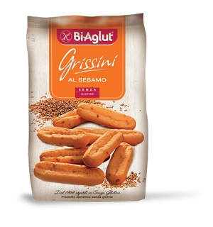 BIAGLUT GRISSINI CON SESAMO 150 G - famajoy.it