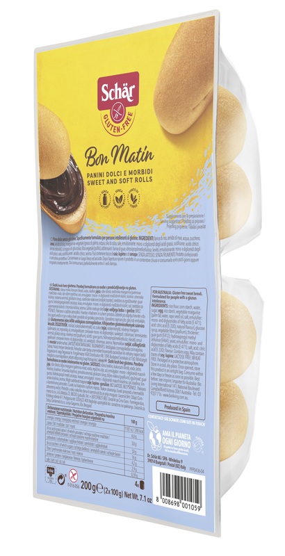 SCHAR BON MATIN PANINI DOLCI E MORBIDI SENZA LATTOSIO 2 PEZZI DA 100 G - famajoy.it