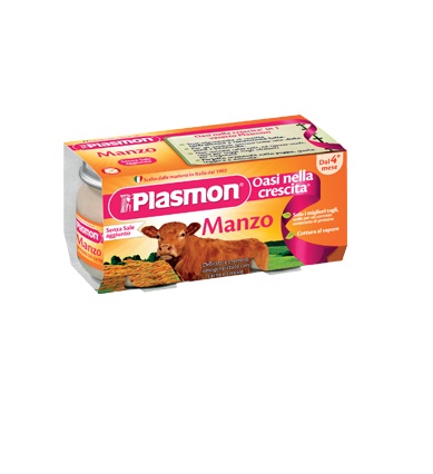 PLASMON OMOGENEIZZATO MANZO 4 X 80 G - famajoy.it