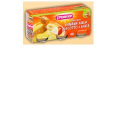 PLASMON OMOGENEIZZATO BANANA/MELA/BISCOTTI/MIELE 120 G X 3 PEZZI - famajoy.it
