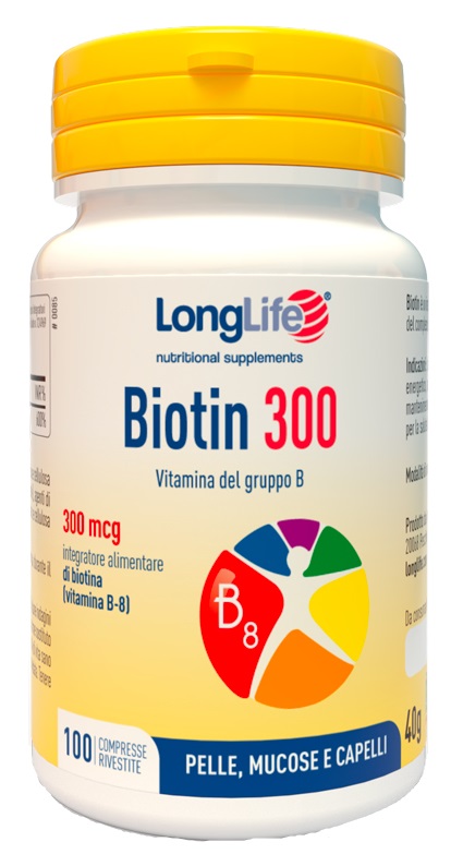 LONGLIFE BIOTIN 300 100 COMPRESSE RIVESTITE - famajoy.it
